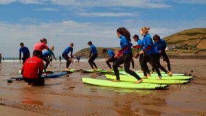 Ilfracombe-Surfing-Practising